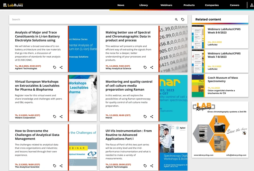 <p>LabRulez: Webinars LabRulezICPMS Week 9/2023</p>
