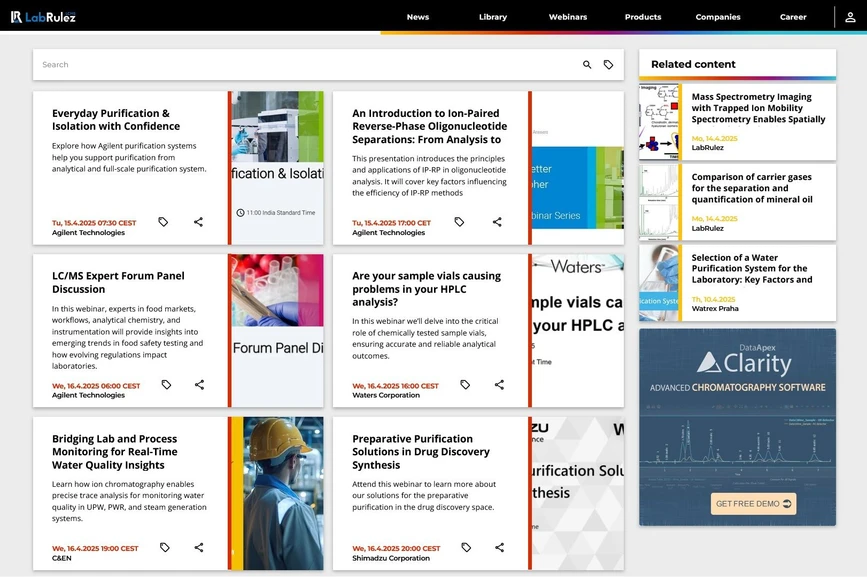 <p>LabRulez: Webinars LabRulezLCMS Week 16/2025</p>
