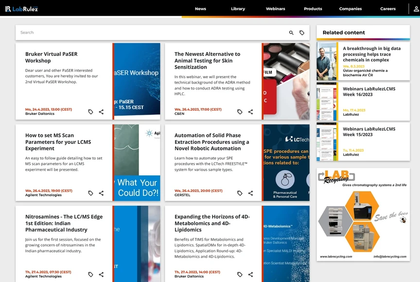 <p>LabRulez: Webinars LabRulezLCMS Week 17/2023</p>
