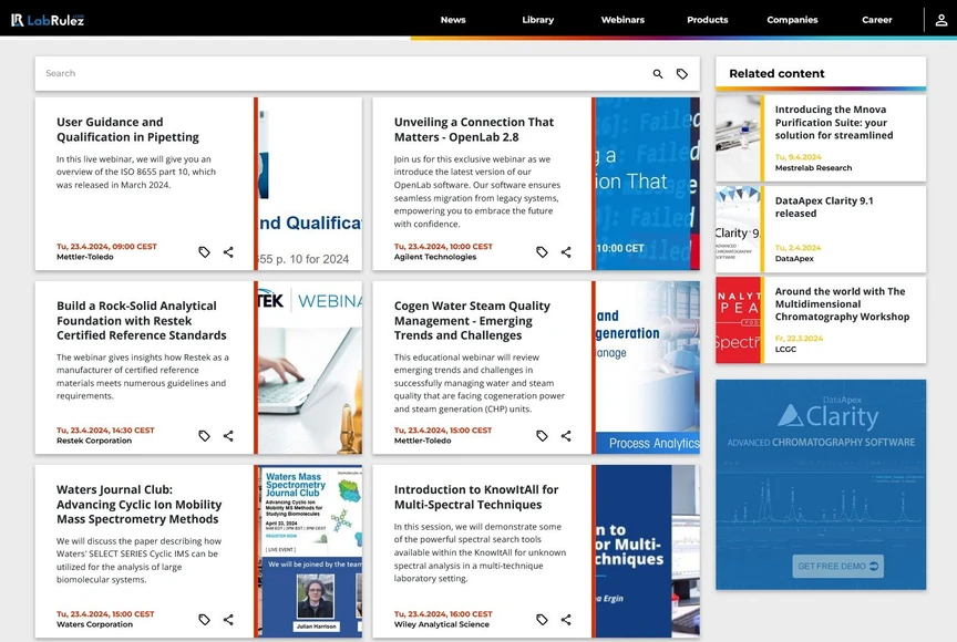 <p>LabRulez: Webinars LabRulezLCMS Week 17/2024</p>
