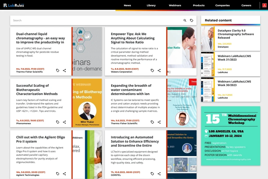 <p>LabRulez: Webinars LabRulezLCMS Week 32/2023</p>