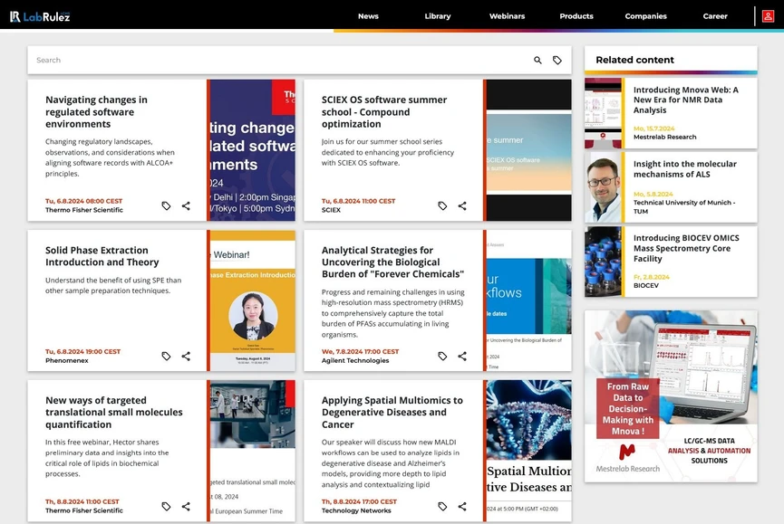 <p>LabRulez: Webinars LabRulezLCMS Week 32/2024</p>

