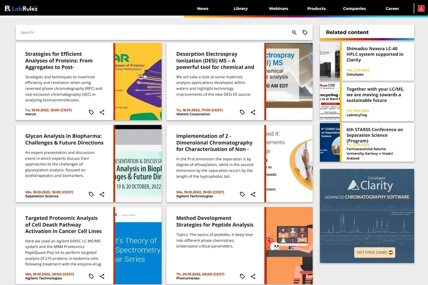 <p>LabRulez: Webinars LabRulezLCMS Week 42/2022</p>
