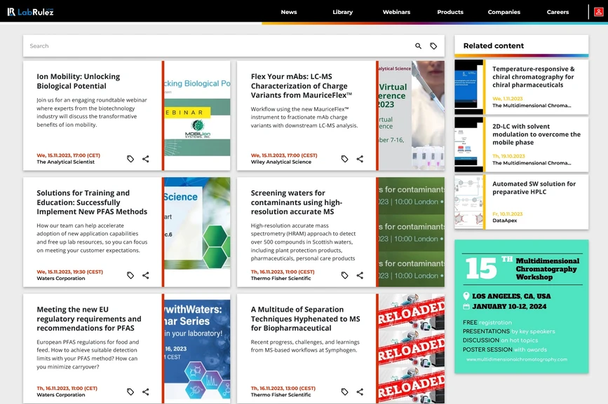 <p>LabRulez: Webinars LabRulezLCMS Week 46/2023</p>