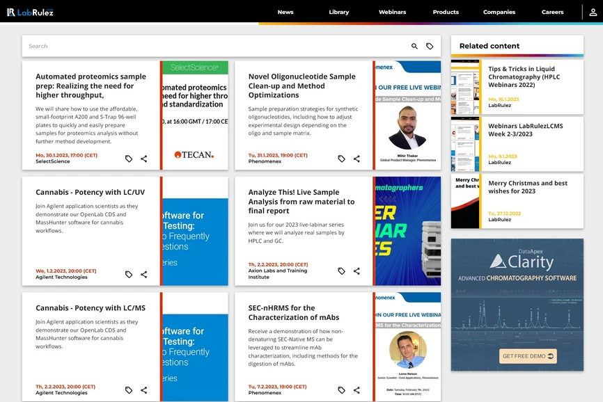 <p>LabRulez: Webinars LabRulezLCMS Week 5-6/2023</p>