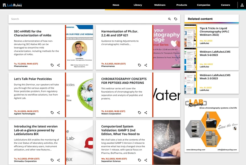 <p>LabRulez: Webinars LabRulezLCMS Week 6-7/2023</p>