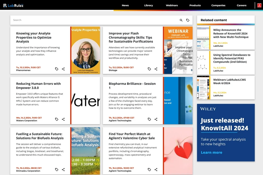 <p>LabRulez: Webinars LabRulezLCMS Week 7/2024</p>
