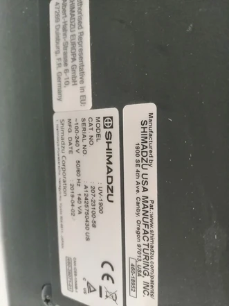 Shimadzu UV-1900i UV-VIS spektrofotometr (Bazar)