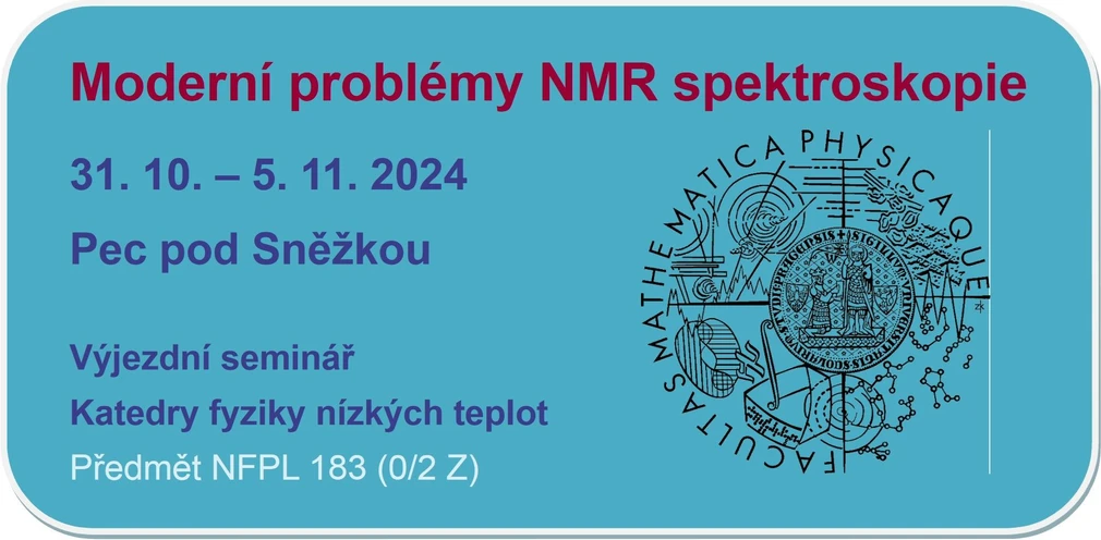 Moderní problémy NMR spektroskopie 2024