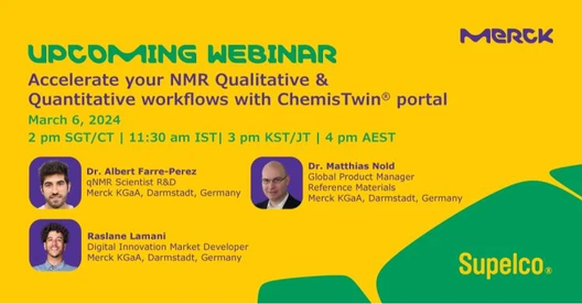 Accelerate your NMR Qualitative & Quantitative workflows with ChemisTwin® portal