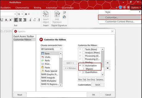 Mestrelab Mnova Gears software