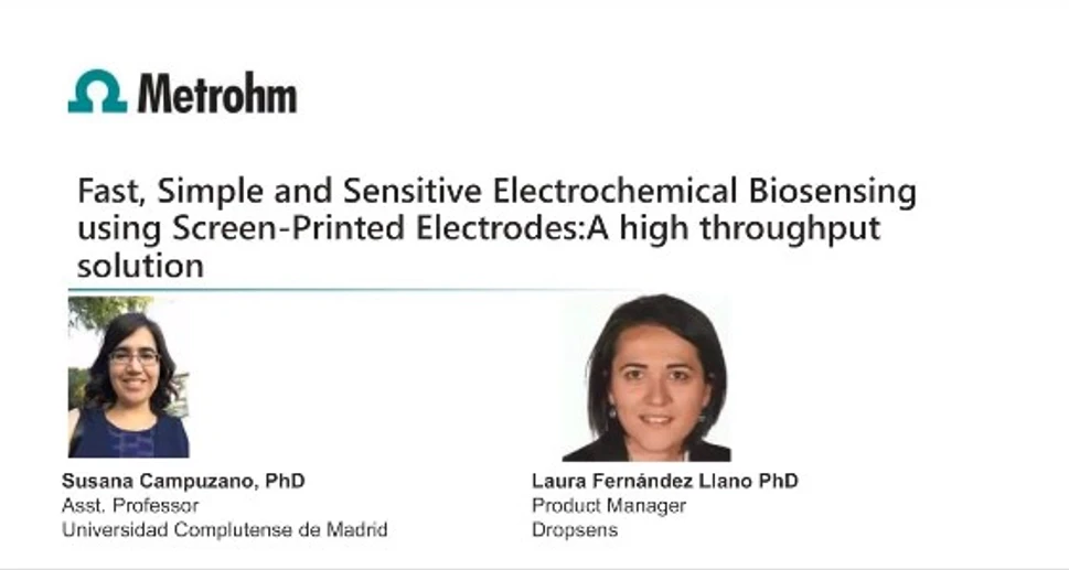 Metrohm: Biosensing with screen-printed electrodes