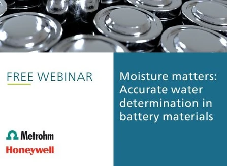 MOISTURE MATTERS: ACCURATE WATER DETERMINATION IN BATTERY MATERIALS