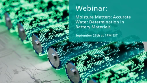 Moisture Matters: Accurate Water Determination in Battery Materials