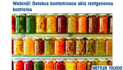 Detekce kontaminace skla rentgenovou kontrolou