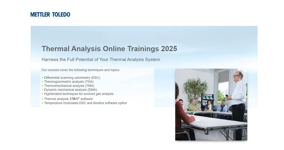 Thermal Analysis Online Trainings 2025 - TGA-GC/MS