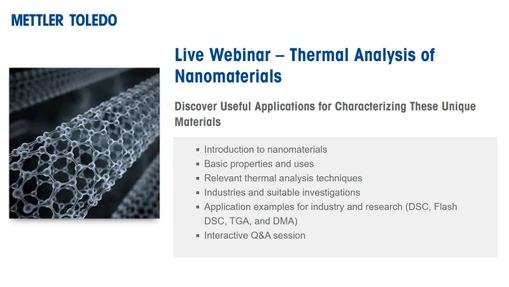 Thermal Analysis of Nanomaterials