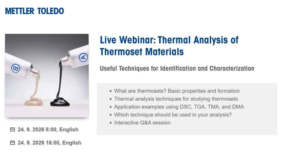 Mettler Toledo: Thermal Analysis of Thermoset Materials