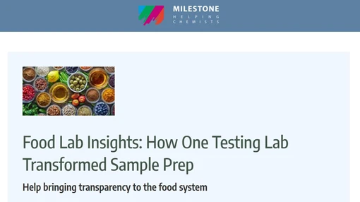 Food Lab Insights: How One Testing Lab Transformed Sample Prep
