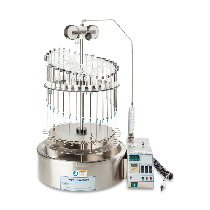 Organomation: Evaporation to Dryness Through Nitrogen Blowdown: Organomation 34 Position N-EVAP Nitrogen Evaporator.