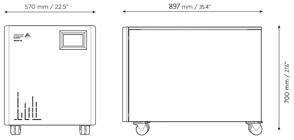 Peak Scientific: Generátor dusíku pro LC-MS Genius XE SMZ