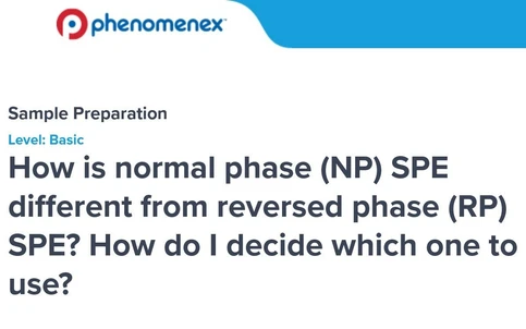 How is normal phase (NP) SPE different from reversed phase (RP) SPE? How do I decide which one to use?