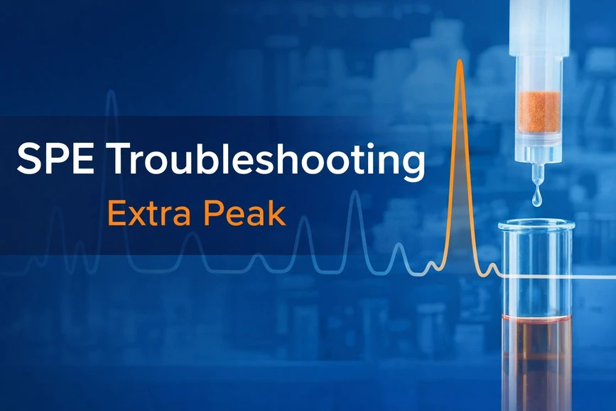 <p><strong>Phenomenex: </strong><span>SPE Troubleshooting - Extra Peak</span></p>