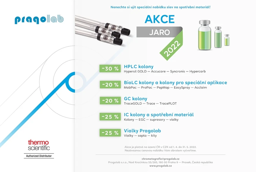 Pragolab: AKCE Jaro 2022 - nabídka slev na spotřební materiál