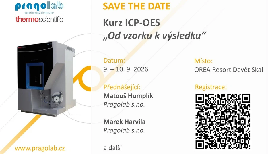 <p>Pragolab: Kurz ICP-OES "Od vzorku k výsledku"</p>