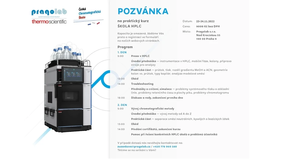 Praktický kurz ŠKOLA HPLC