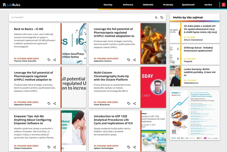 <p>LabRulez: Webináře LabRulezLCMS týden 42/2023</p>