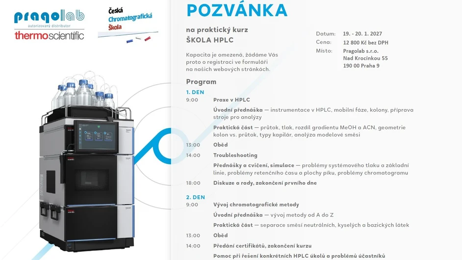 Praktický kurz ŠKOLA HPLC