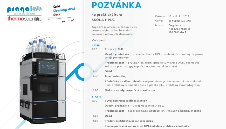 Praktický kurz ŠKOLA HPLC