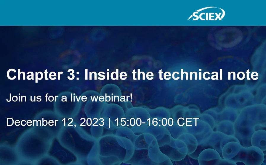 SCIEX: Chapter 3: Inside the technical note