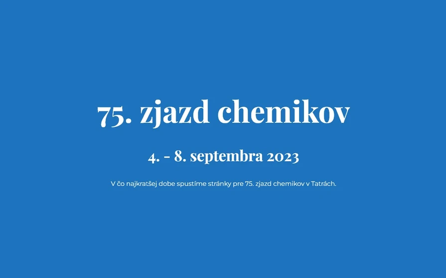 75. Zjazd chemikov 2023