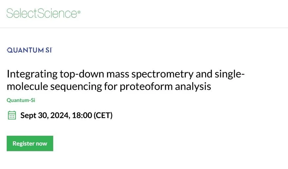 SelectScience: Integrating top-down mass spectrometry and single-molecule sequencing for proteoform analysis