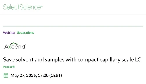 Save solvent and samples with compact capillary scale LC