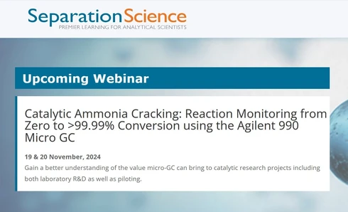 Catalytic Ammonia Cracking: Reaction Monitoring from Zero to >99.99% Conversion using the Agilent 990 Micro GC