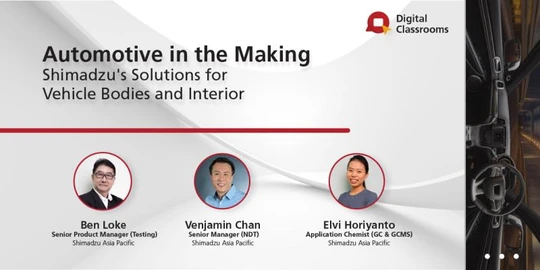 Automotive in the Making - Shimadzu's Solutions for Vehicle Bodies and Interior