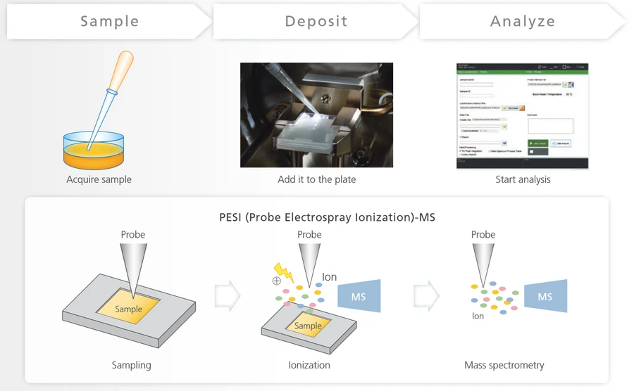Shimadzu: Direct Probe Ionization Mass Spectrometer Workflow