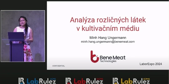 LABOREXPO 2024: Záznam přednášky: Analýza rozličných látek v kultivačním médiu (Bene Meat Technologies/SHIMADZU)