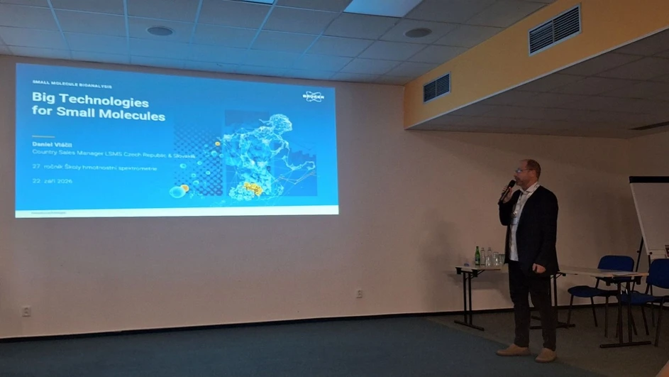 Škola hmotnostní spektrometrie: 27. Škola MS 2026 - den 2: Bruker: Big technologies for small molecules (Daniel Vláčil)