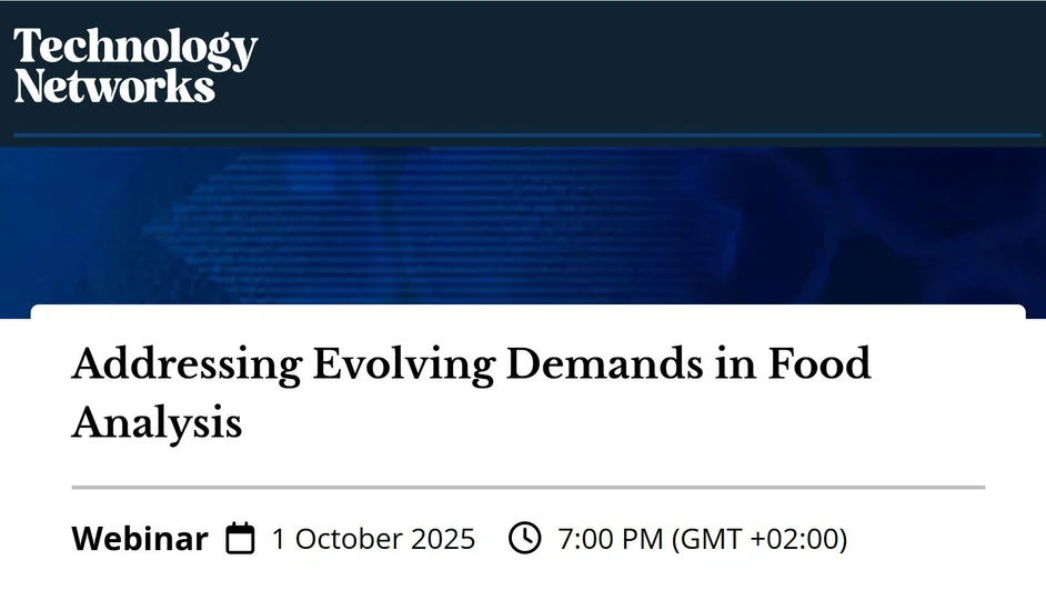 Technology Networks: Addressing Evolving Demands in Food Analysis
