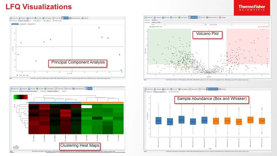 Thermo Scientific™ ProSightPD Software: LFQ Visualizations.