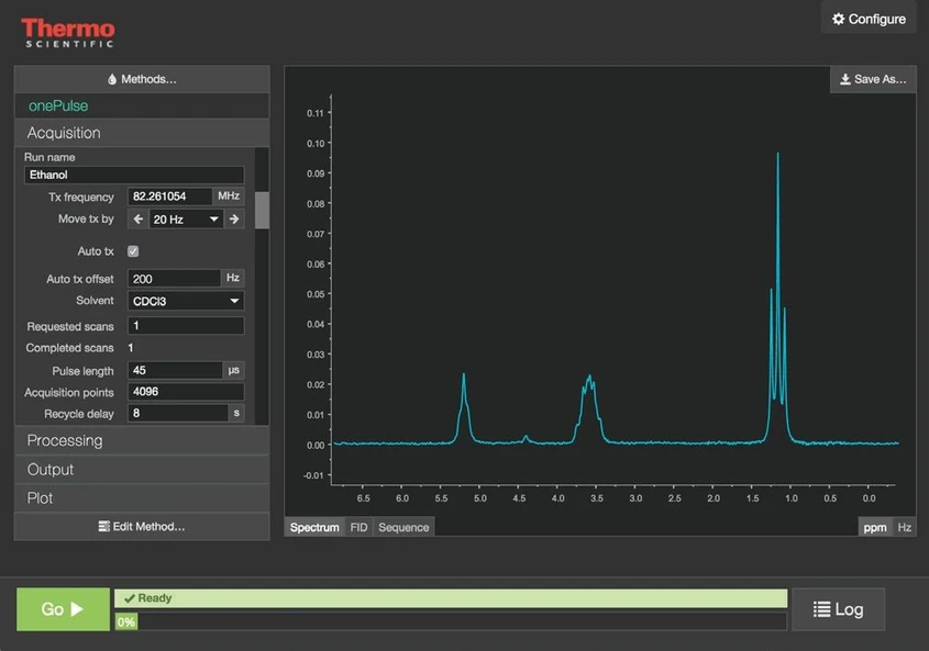 Thermo Scientific™ picoSpin™ 80 Series II NMR Spectrometer: Easily operate your system through a web-browser for remote access, automatic shimming and single-click data collection.