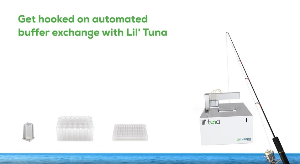 Unchained Labs: Get hooked on automated buffer exchange with Lil’ Tuna