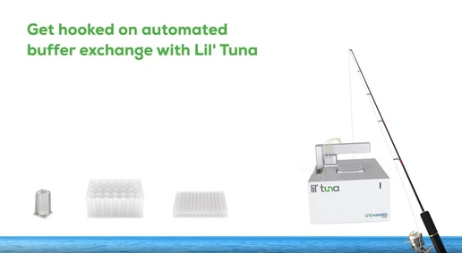 Get hooked on automated buffer exchange with Lil’ Tuna