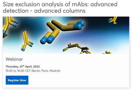 Size exclusion analysis of mAbs: advanced detection - advanced columns