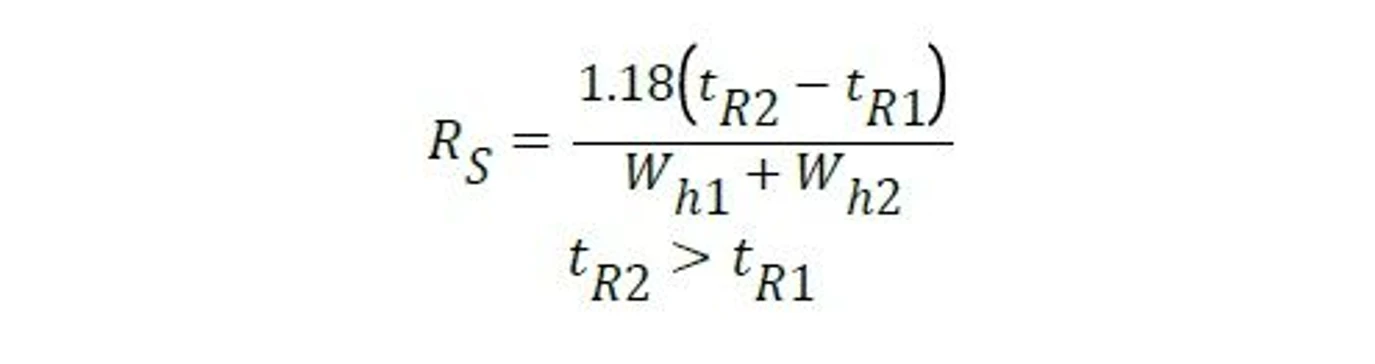 Waters Corporation:  Calculations within Empower Resolution (Rs)