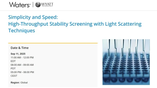 Simplicity and Speed: High-Throughput Stability Screening with Light Scattering Techniques